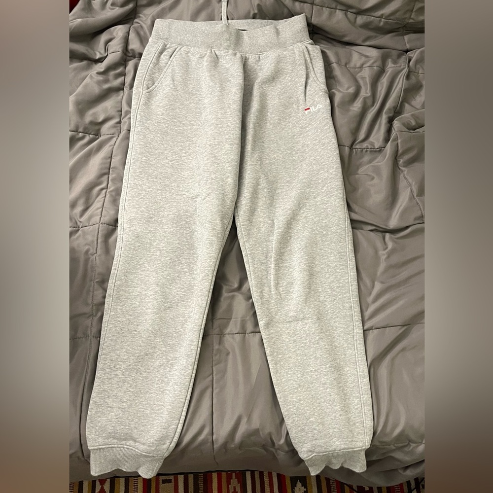 Grey FILA sweatpants